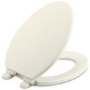 Elongated Closed Front Toilet Seat with Cover in Biscuit