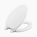 KOHLER White Elongated Closed Front with Cover Toilet Seat 