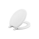 KOHLER White Round Closed Front Toilet Seat with Cover 