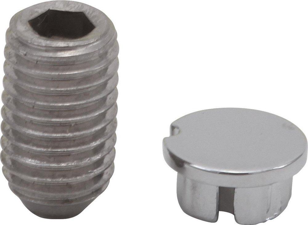 Delta Faucet Stainless 5-1/2 in. Plastic Button in Brilliance Stainless 