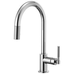 Single Handle Pull Down Kitchen Faucet in Chrome