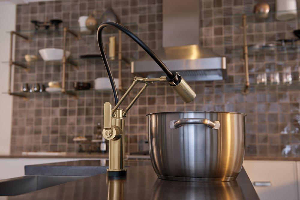 Brizo Luxe Gold Single Handle Pull Down Kitchen Faucet 