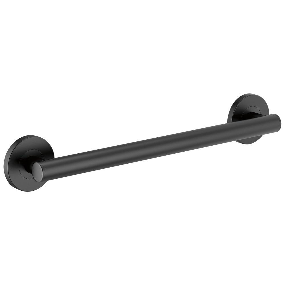 Brizo Matte Black 18 in. Grab Bar 