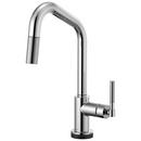 Brizo Chrome Single Handle Pull Down Angled Spout Touch Activated Kitchen Faucet with Two-Function Spray, Magnetic Docking and SmartTouch Technology 