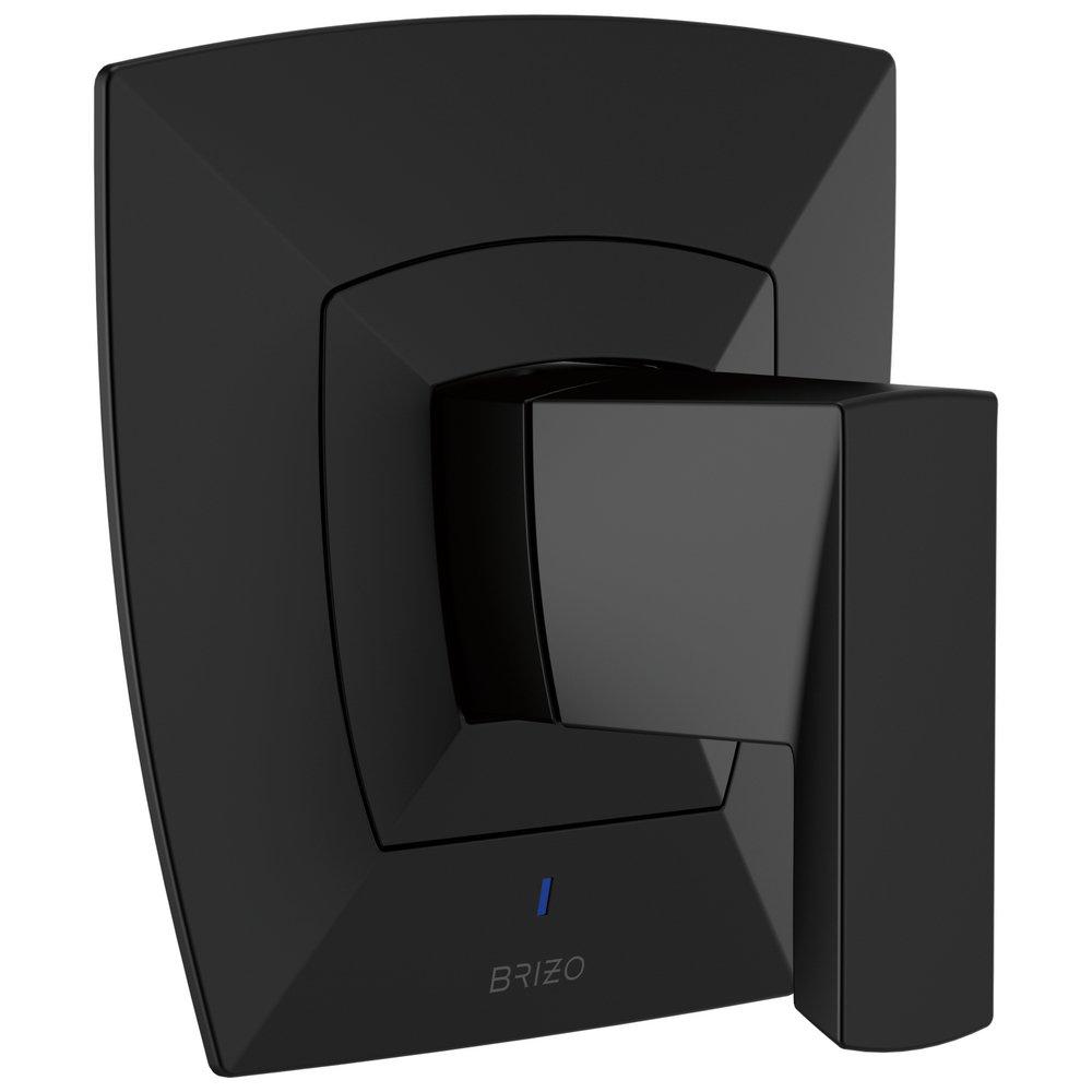 Brizo Matte Black Single Handle Bathtub & Shower Faucet (Trim Only) 