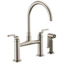 Brizo Stainless Two Handle Bridge Kitchen Faucet 