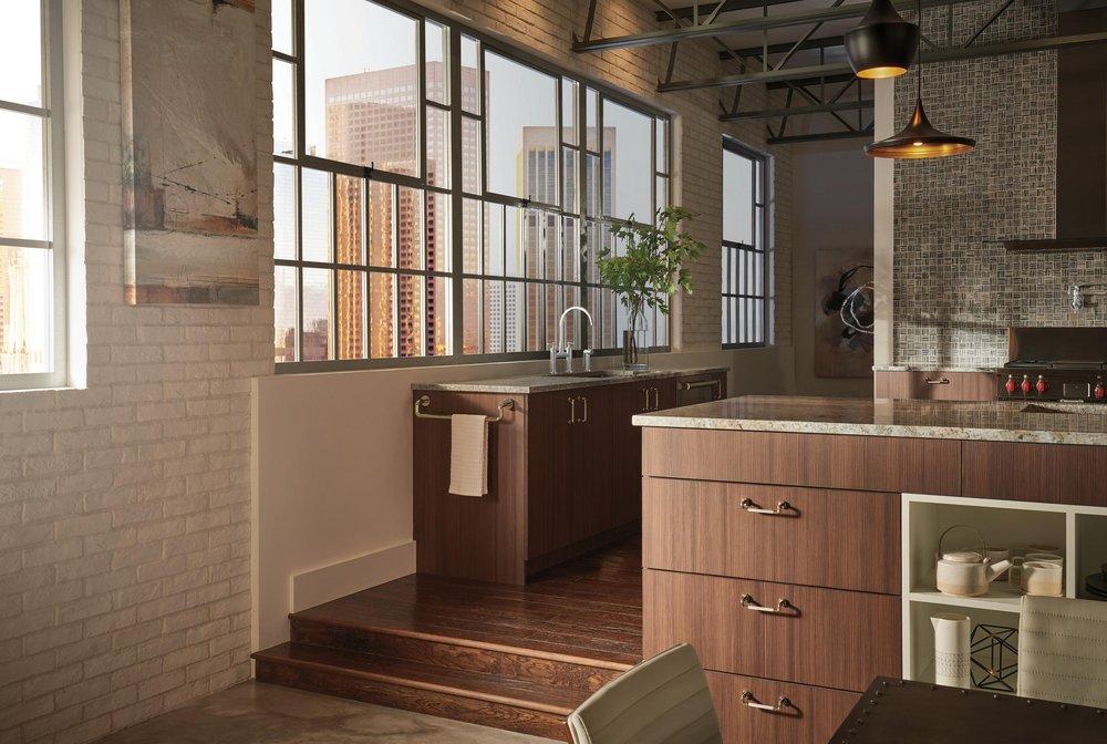 Brizo Chrome Two Handle Bridge Kitchen Faucet 