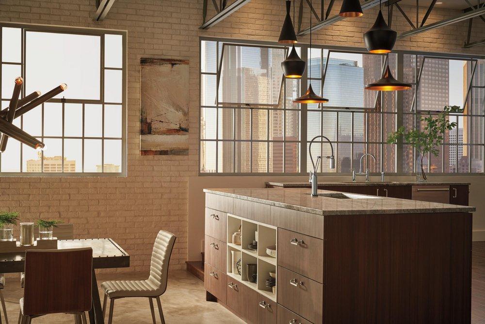 Brizo Chrome Two Handle Bridge Kitchen Faucet 