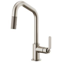 Single Handle Pull Down Kitchen Faucet in Stainless
