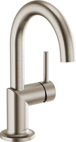 Single Handle Monoblock Bathroom Sink Faucet in Brilliance&reg; Brushed Nickel