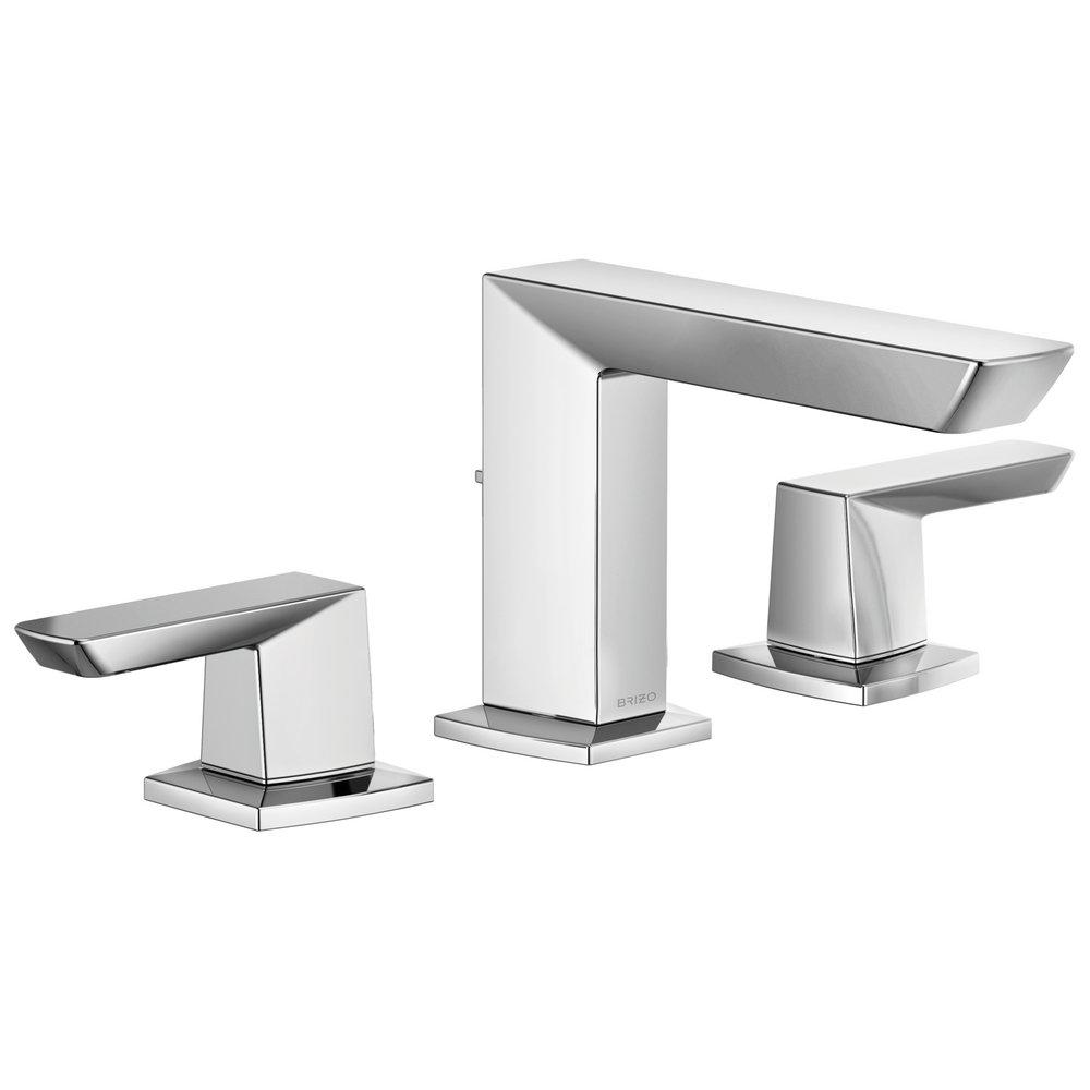 Brizo Chrome Two Handle Widespread Bathroom Sink Faucet 