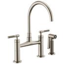 Brizo Stainless Two Handle Bridge Kitchen Faucet 