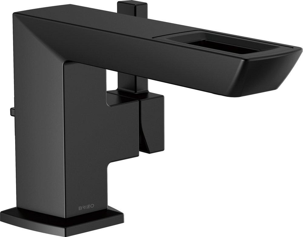 Brizo Matte Black Single Handle Monoblock Bathroom Sink Faucet 