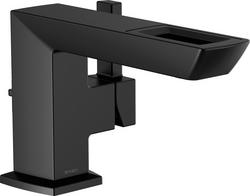 Single Handle Monoblock Bathroom Sink Faucet in Matte Black
