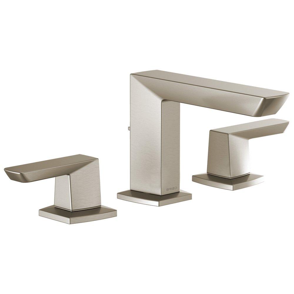 Brizo Luxe Nickel Two Handle Widespread Bathroom Sink Faucet 