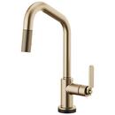 Single Handle Pull Down Kitchen Faucet in Luxe Gold