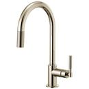 Single Handle Pull Down Kitchen Faucet in Polished Nickel