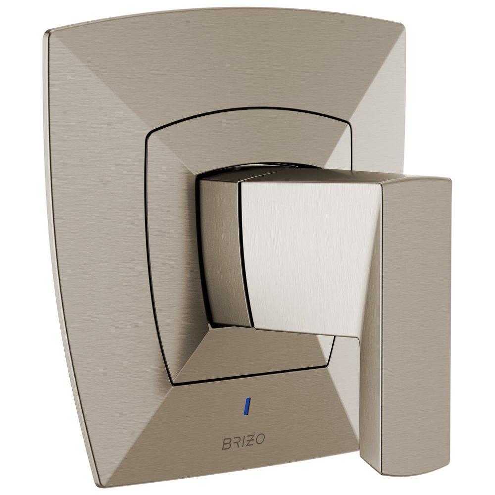 Brizo Luxe Nickel Thermostatic Valve Trim with Single Lever Handle 