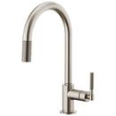 Brizo Stainless Single Handle Pull Down Kitchen Faucet with Two-Function Spray and Magnetic Docking 