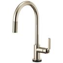 Brizo Polished Nickel Single Handle Pull Down Kitchen Faucet 