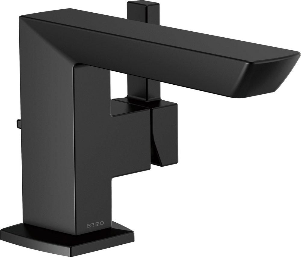 Brizo Matte Black Single Handle Monoblock Bathroom Sink Faucet Lever Handle 
