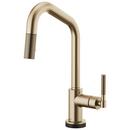 Single Handle Pull Down Kitchen Faucet with Touch Activation in Luxe Gold