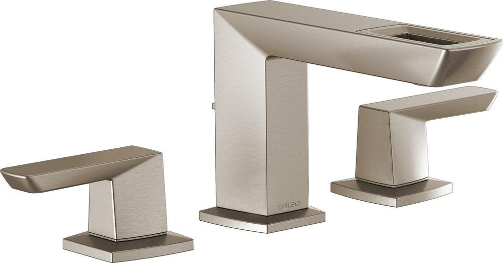 Brizo Luxe Nickel Two Handle Widespread Bathroom Sink Faucet 