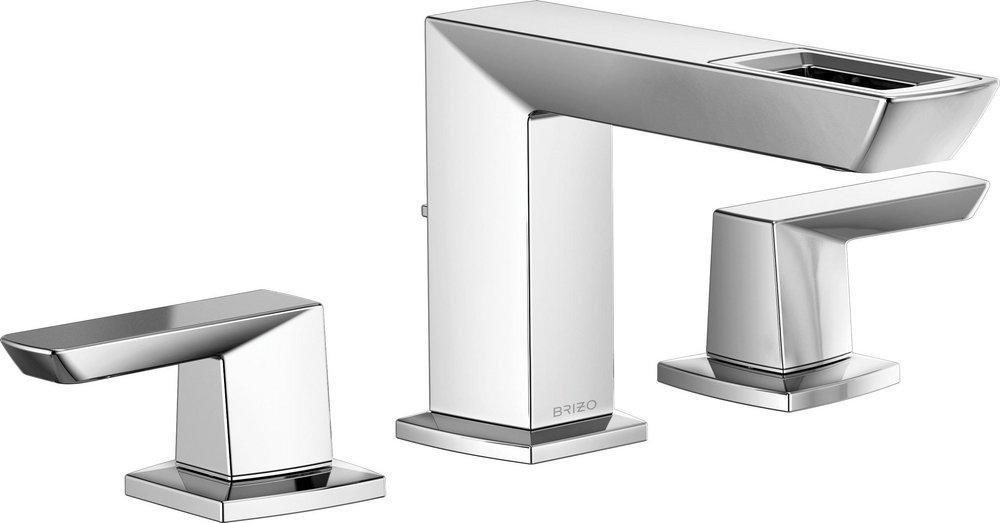 Brizo Chrome Two Handle Widespread Bathroom Sink Faucet 