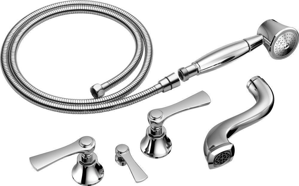 Brizo Chrome Two Handle Wall Mount Filler (Trim Only) 