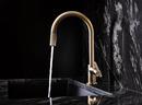 Brizo Luxe Gold Single Handle Pull Down Kitchen Faucet with Two-Function Spray and Magnetic Docking 