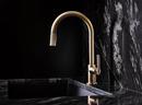 Brizo Luxe Gold Single Handle Pull Down Kitchen Faucet with Two-Function Spray and Magnetic Docking 