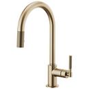 Single Handle Pull Down Kitchen Faucet in Luxe Gold