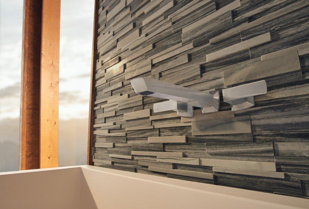 Brizo Luxe Nickel Two Handle Wall Mount Filler Trim Only 