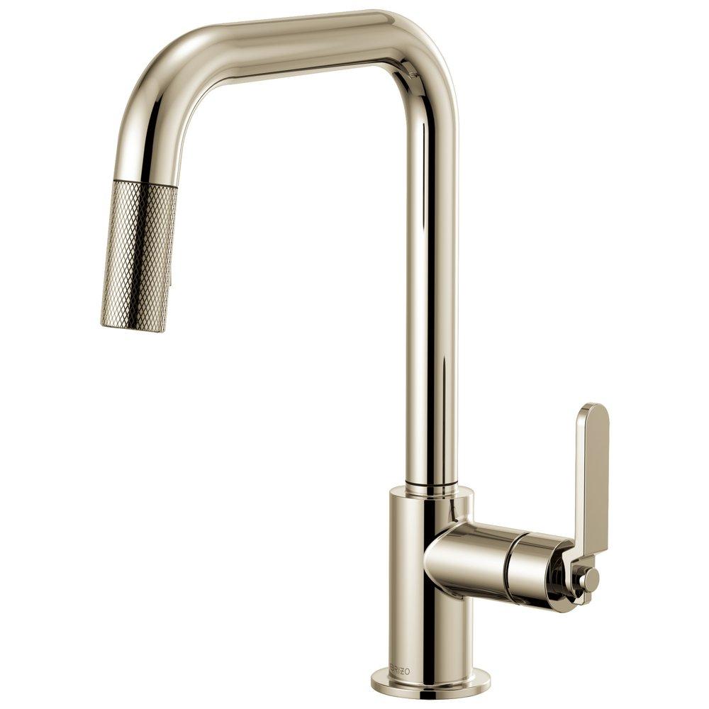 Brizo Polished Nickel Single Handle Pull Down Kitchen Faucet 