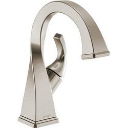 Single Handle Monoblock Bathroom Sink Faucet in Brilliance&reg; Brushed Nickel