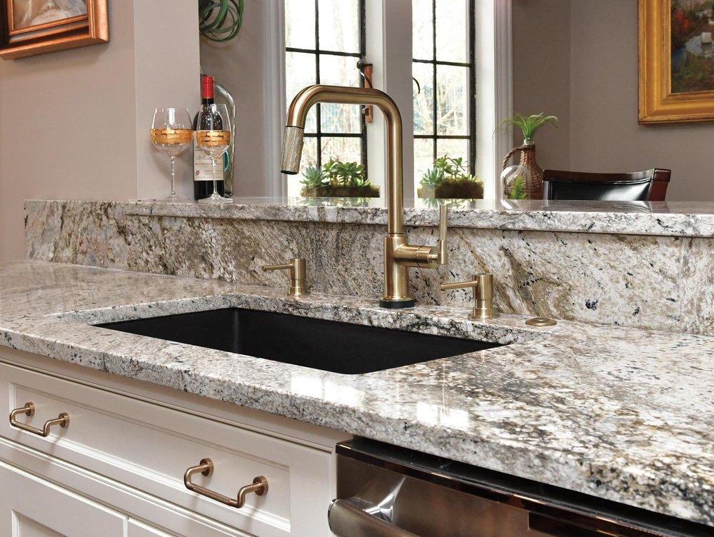 Brizo Luxe Gold Single Handle Pull Down Kitchen Faucet 