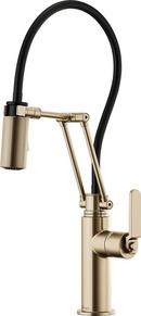 Brizo Luxe Gold Single Handle Pull Down Kitchen Faucet 