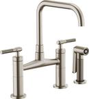 Brizo Stainless Two Handle Bridge Kitchen Faucet 