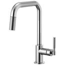 Single Handle Pull Down Kitchen Faucet with Knurled Lever Handle, Two-Function Spray and Magnetic Docking in Polished Chrome