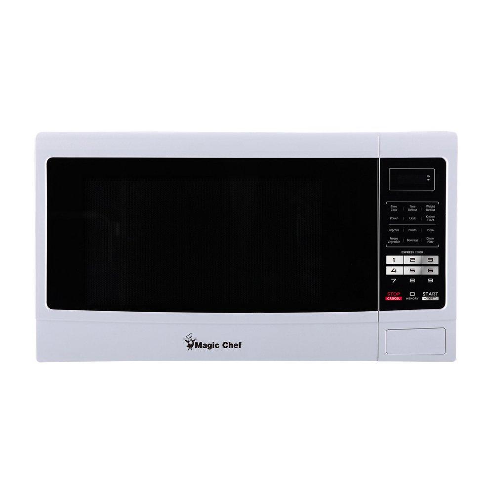 2.0 cu. ft. 1100 W Countertop Microwave in White 
