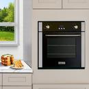 Magic Chef Appliance Black Stainless Steel 24 BUILT-IN WALL OVEN 