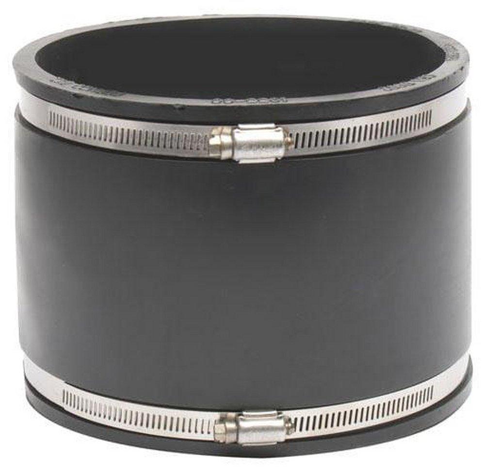 Fernco Clamp Plastic Coupling with Stainless Steel Band 