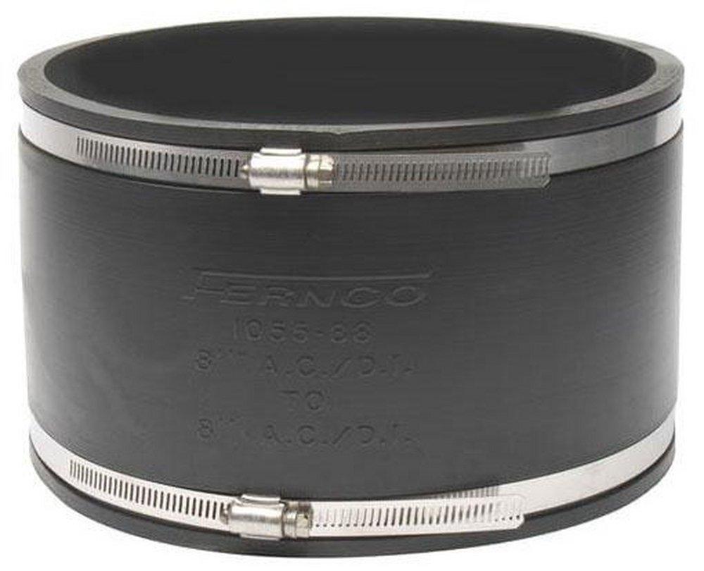 Fernco Clamp Plastic Coupling with Stainless Steel Band 