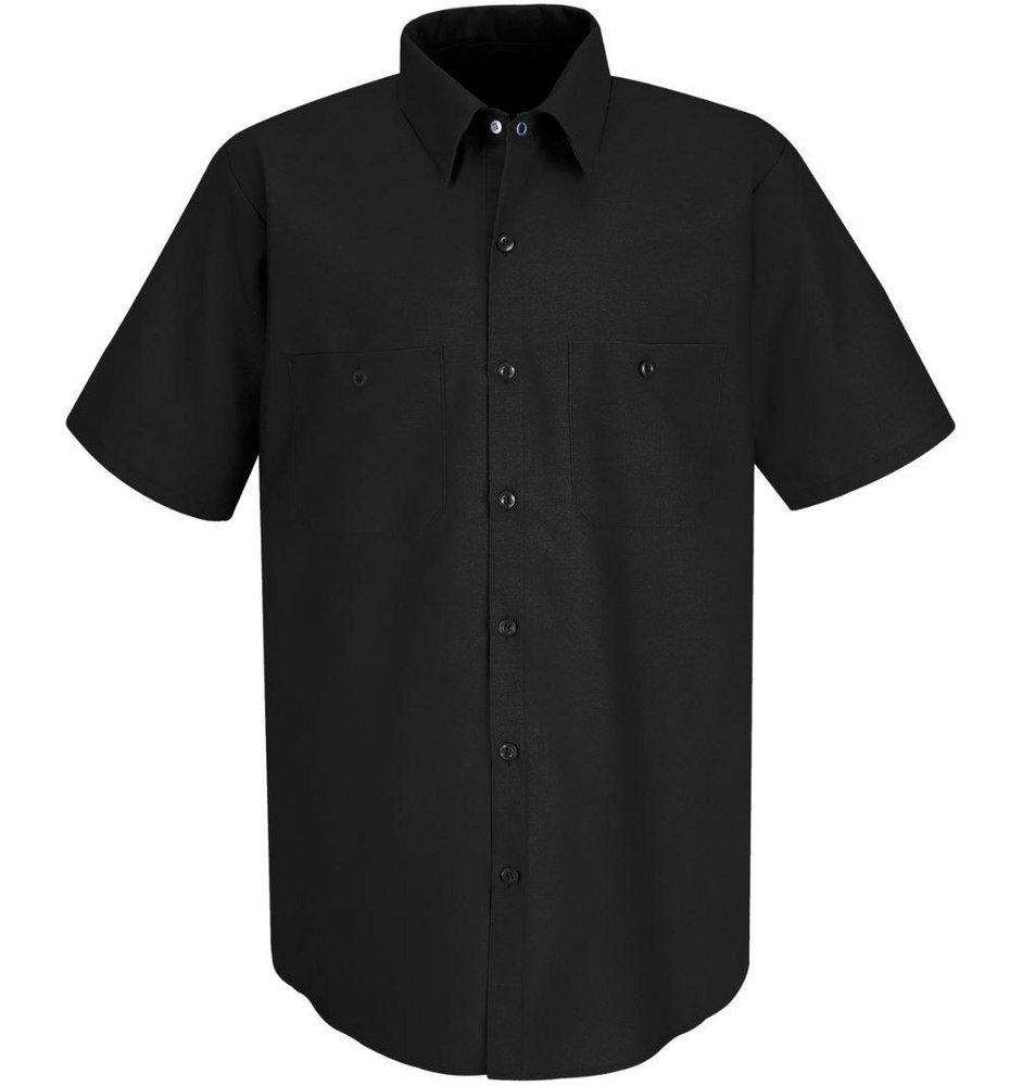 Red Kap Navy Cotton and Polyester Men's Industrial Work Shirt in Navy 