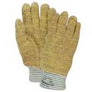 Size M Cotton, Kevlar®, Terry Cloth Ambidextrous Glove in Yellow and White (Pair of 12)