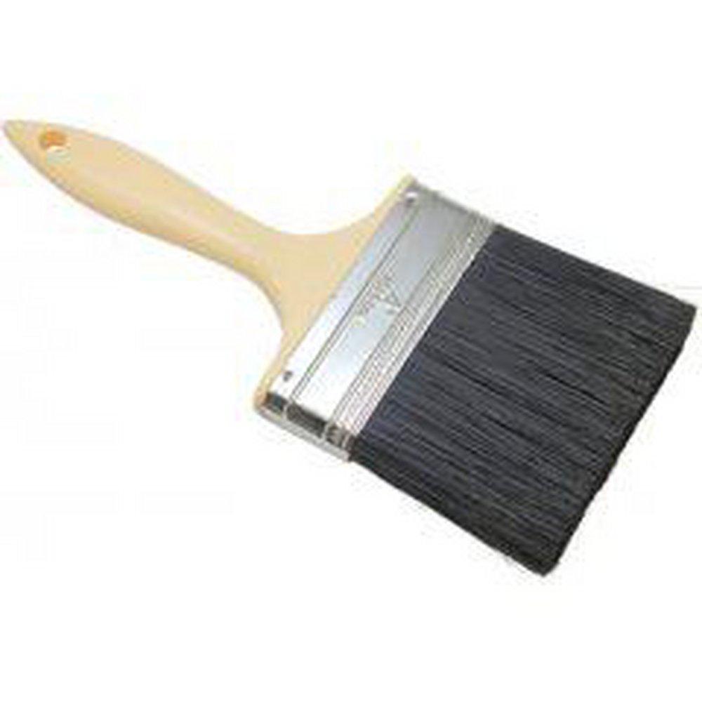 The Brushman Black Polyester and Steel Synthetic Fill Paint Brush 