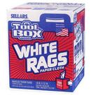 Sellars Wipers & Sorbents White 10 x 12 in. Center Pull Box Rag 