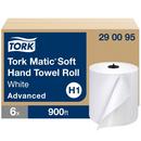 Advanced Soft Paper Hand Towel, 1-Ply 900 ft, White, H1 System (Case of 6)
