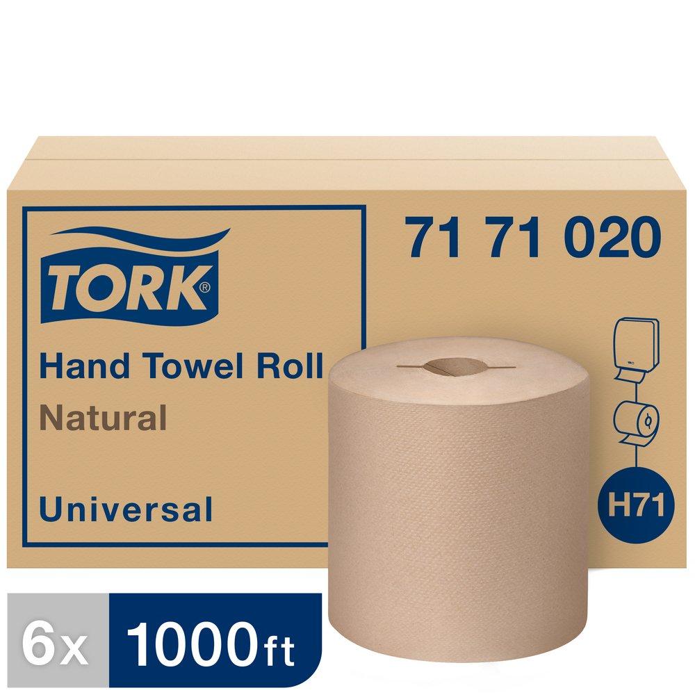 Tork Natural Paper Hand Towel Roll, 1-Ply, Natural, H71 System 