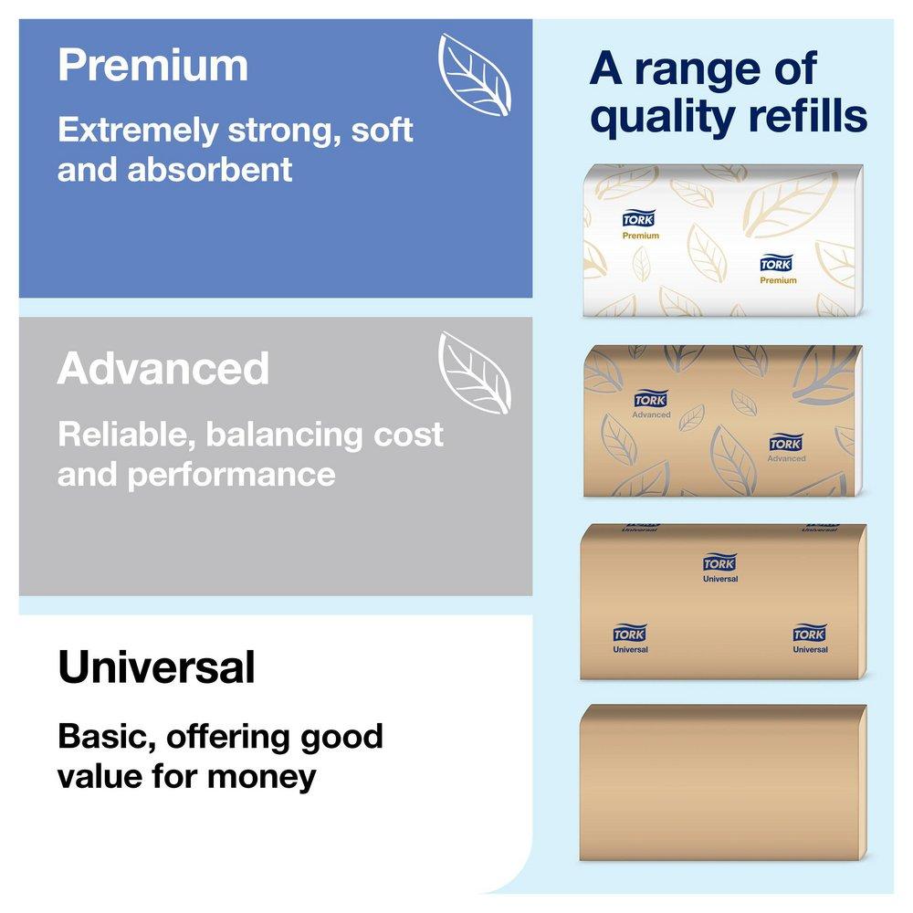 Tork Stainless Countertop Multifold Paper Hand Towel Dispenser 